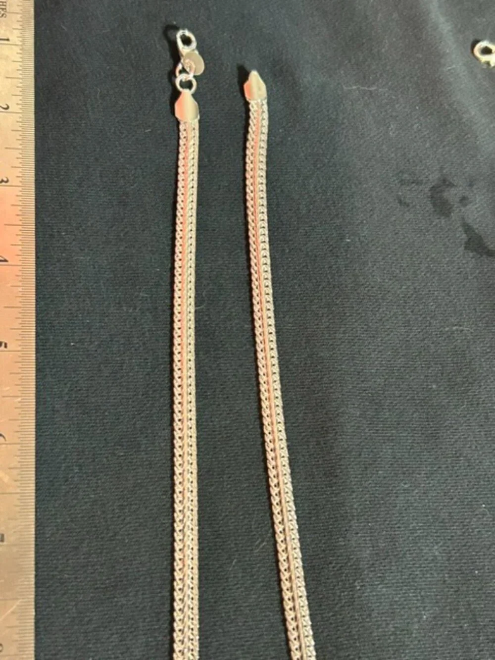 Men's Sterling Silver Double Row Franco Wheat Chain Necklace